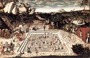 CRANACH, Lucas the Elder The Fountain of Youth dfg oil on canvas